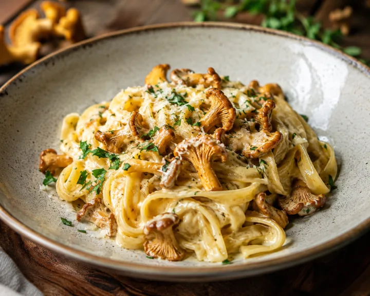 Read more about the article TAGLIATELLE Z KURKAMI, PALONYM MASŁEM, BRYNDZĄ I CYTRYNĄ